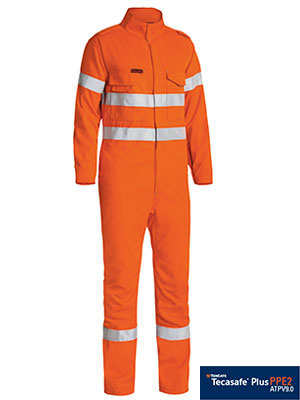 TenCate TecasafeÂ® Plus Taped Hi Vis FR Engineered Vented Coverall